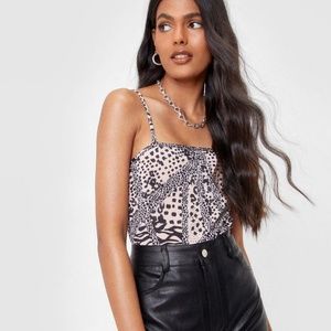 NWT Animal Print Bodysuit